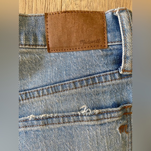 Madewell The High-Rise Slim Boyjean in Prentice Wash: Ripped Edition Women's 27 - Picture 11 of 13